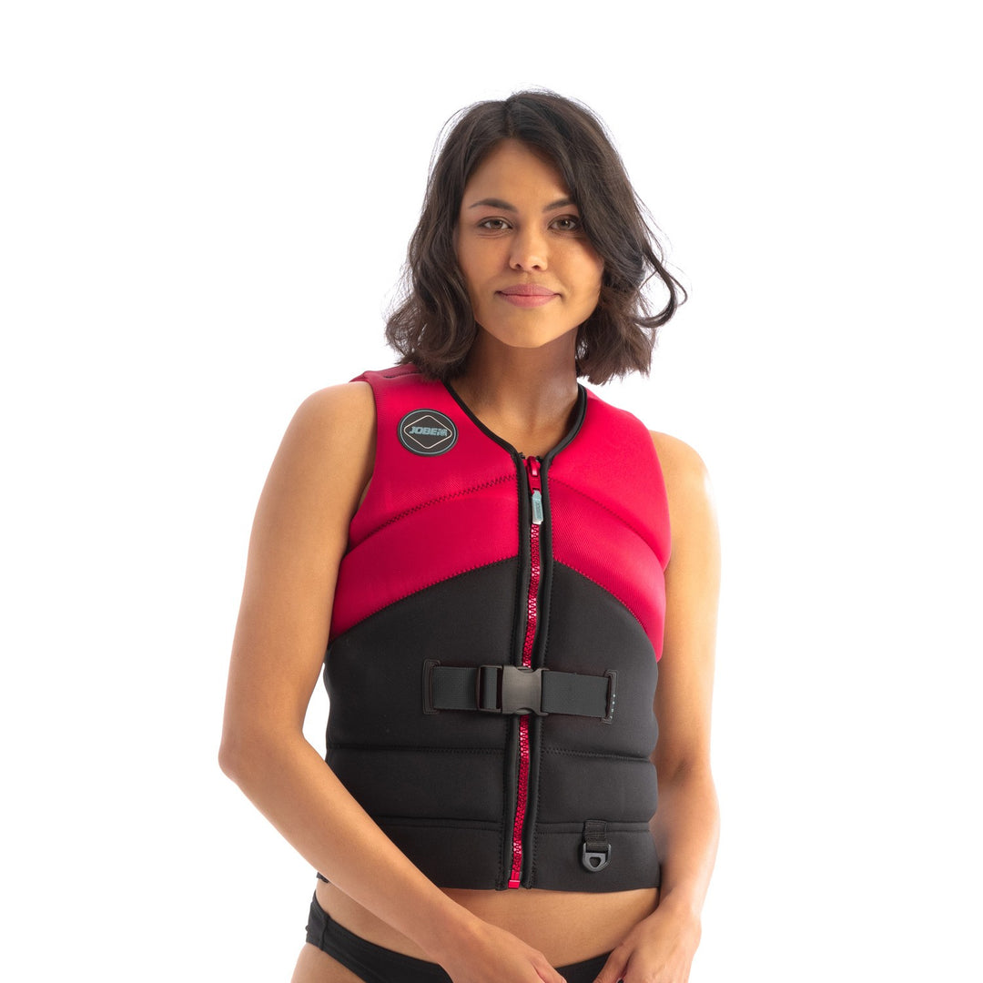 Jobe Unify Vest Dames Hot Pink - reddingsvest voorkant felroze