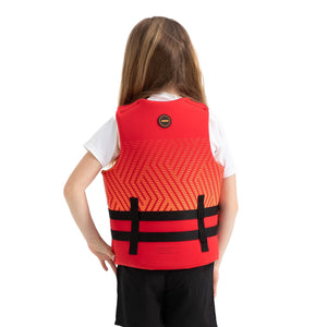 Jobe Neoprene Vest Youth Red - rugkant jeugd reddingsvest