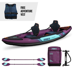 Jobe Croft Inflatable Kayak Package Sunset Purple