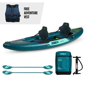 Jobe Gama Inflatable Kayak Package Atlantic Green