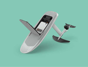 Techniek van de Fliteboard is te zien